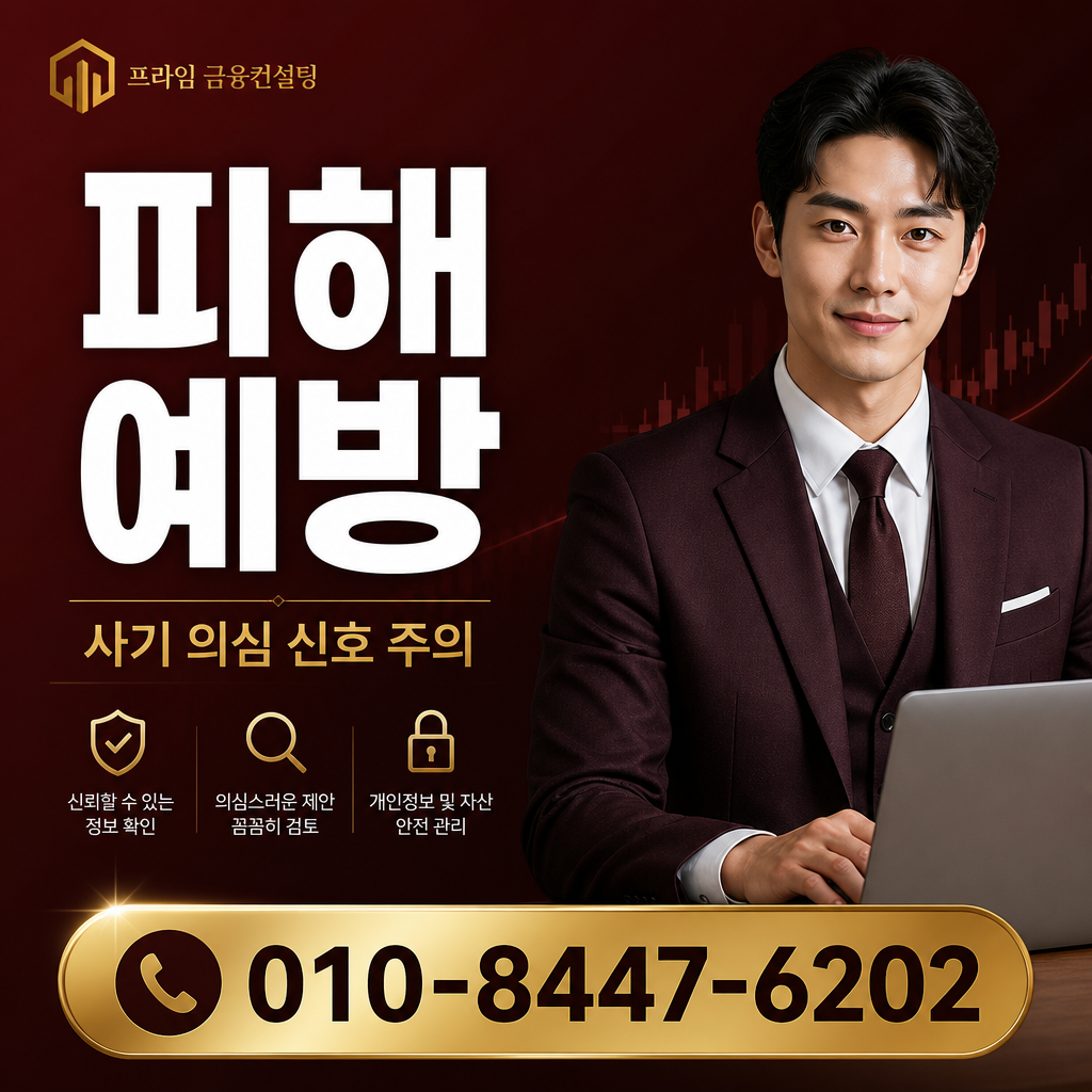 피해 예방 주의사항